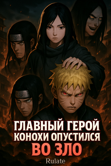 Главный герой Конохи опустился во зло - обложка ранобэ читать онлайн