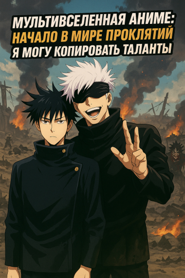 Мультивселенная аниме: Начало в мире проклятий, я могу копировать таланты - обложка ранобэ читать онлайн