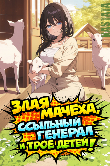 Злая мачеха, ссыльный генерал и трое детей - обложка ранобэ читать онлайн