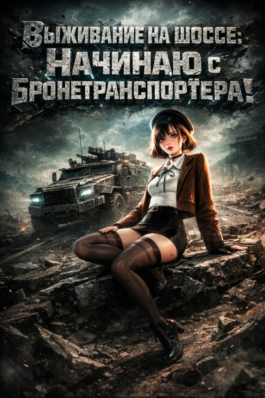 Выживание на шоссе: Начинаю с бронетранспортёра - обложка ранобэ читать онлайн