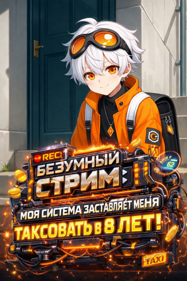 Безумный Стрим: Моя Система заставляет меня таксовать в 8 лет! - обложка ранобэ читать онлайн
