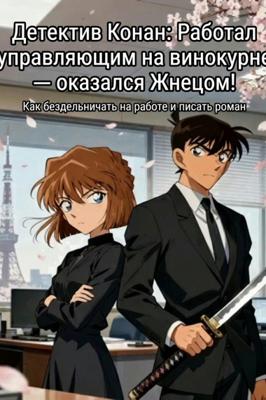 Детектив Конан: Работал управляющим на винокурне — оказался Жнецом! - обложка ранобэ читать онлайн
