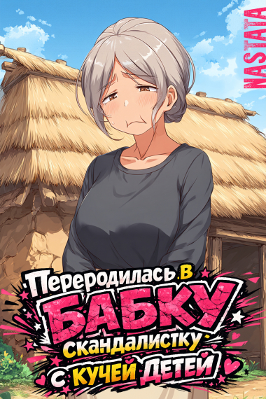 Переродилась в бабку скандалистку с кучей детей - обложка ранобэ читать онлайн