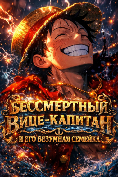 Ван-Пис: Бессмертный вице-капитан Пиратов Зверей и его безумная семейка - обложка ранобэ читать онлайн