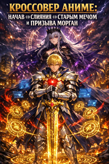 Кроссовер Аниме: Начав со Слияния со Старым Мечом и Призыва Морган - обложка ранобэ читать онлайн